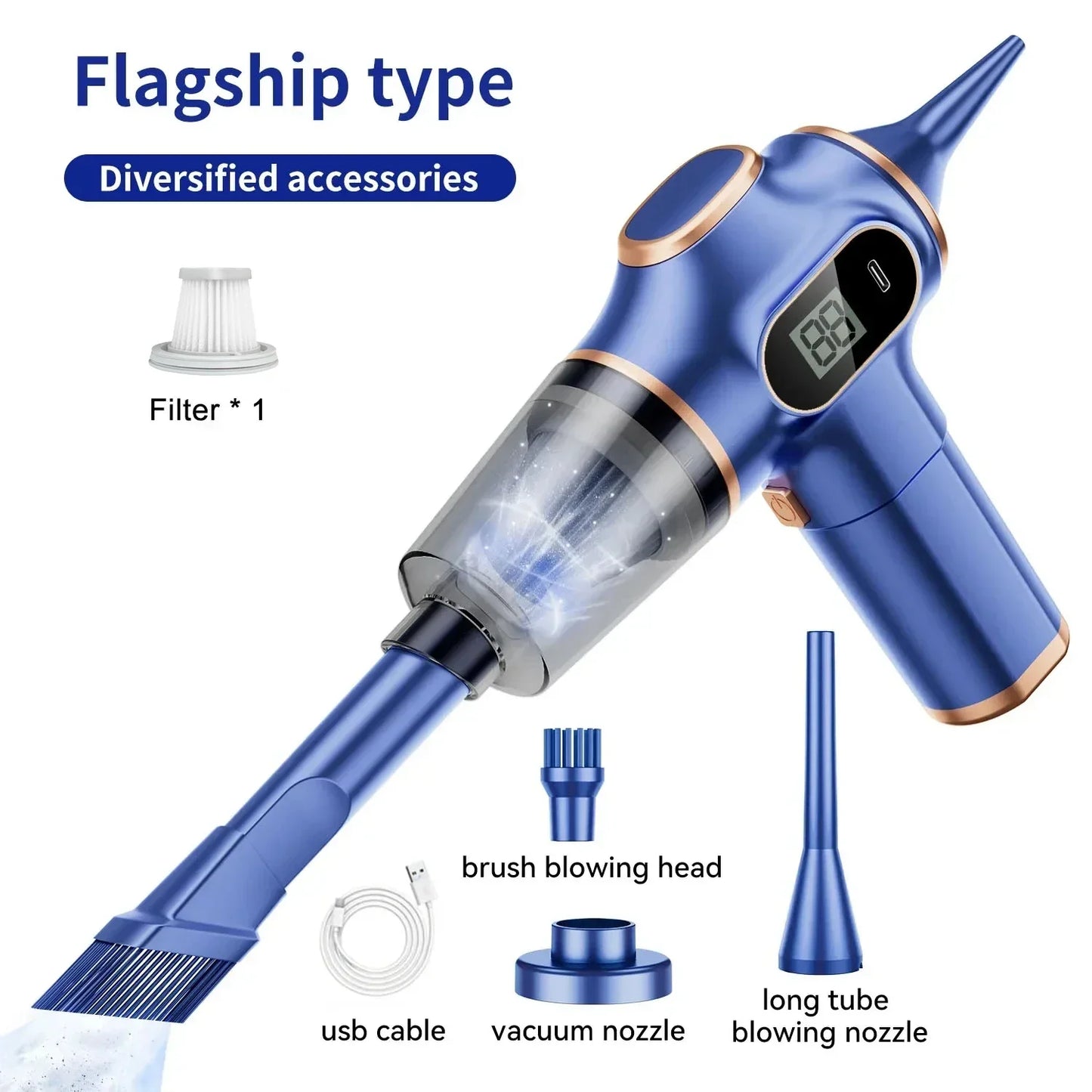 Xiaomi 95000Pa Wireless Handheld Vacuum - 5-in-1 Car & Home Cleaner