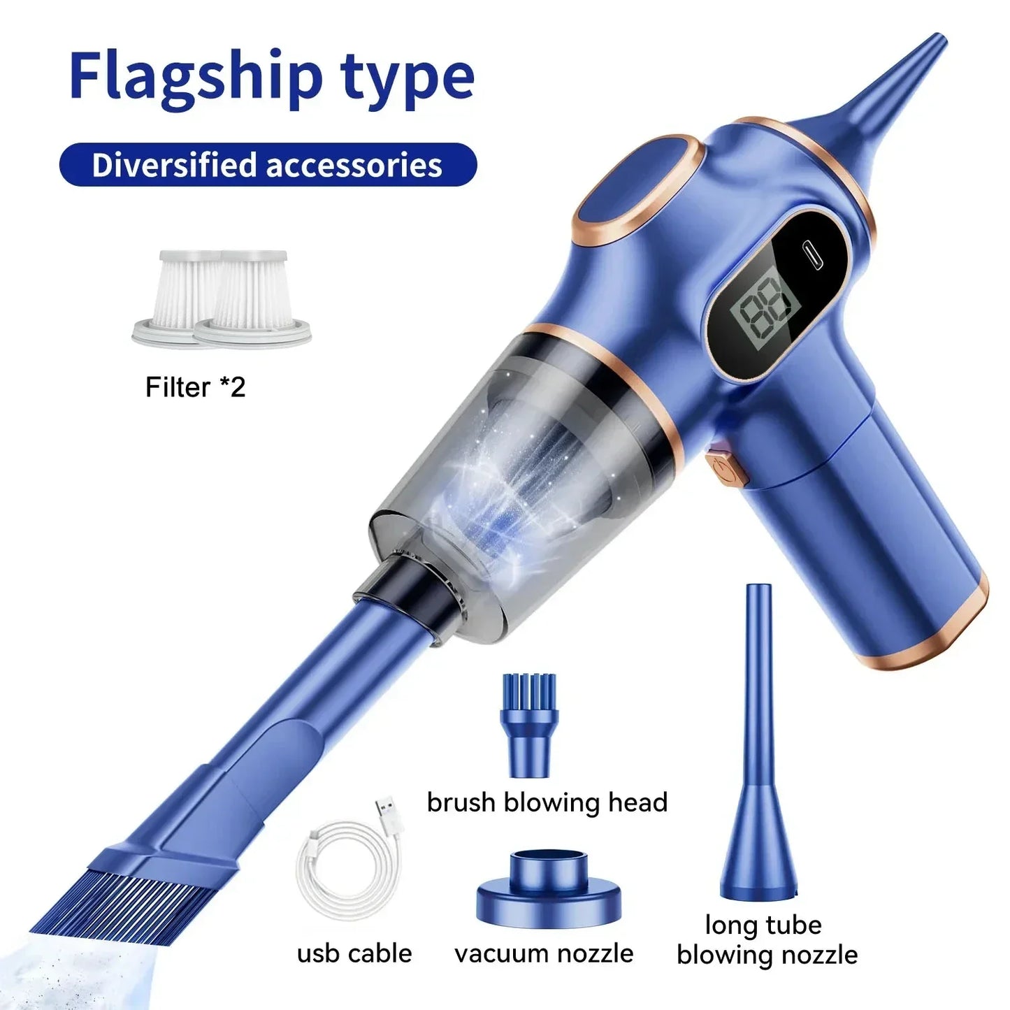 Xiaomi 95000Pa Wireless Handheld Vacuum - 5-in-1 Car & Home Cleaner
