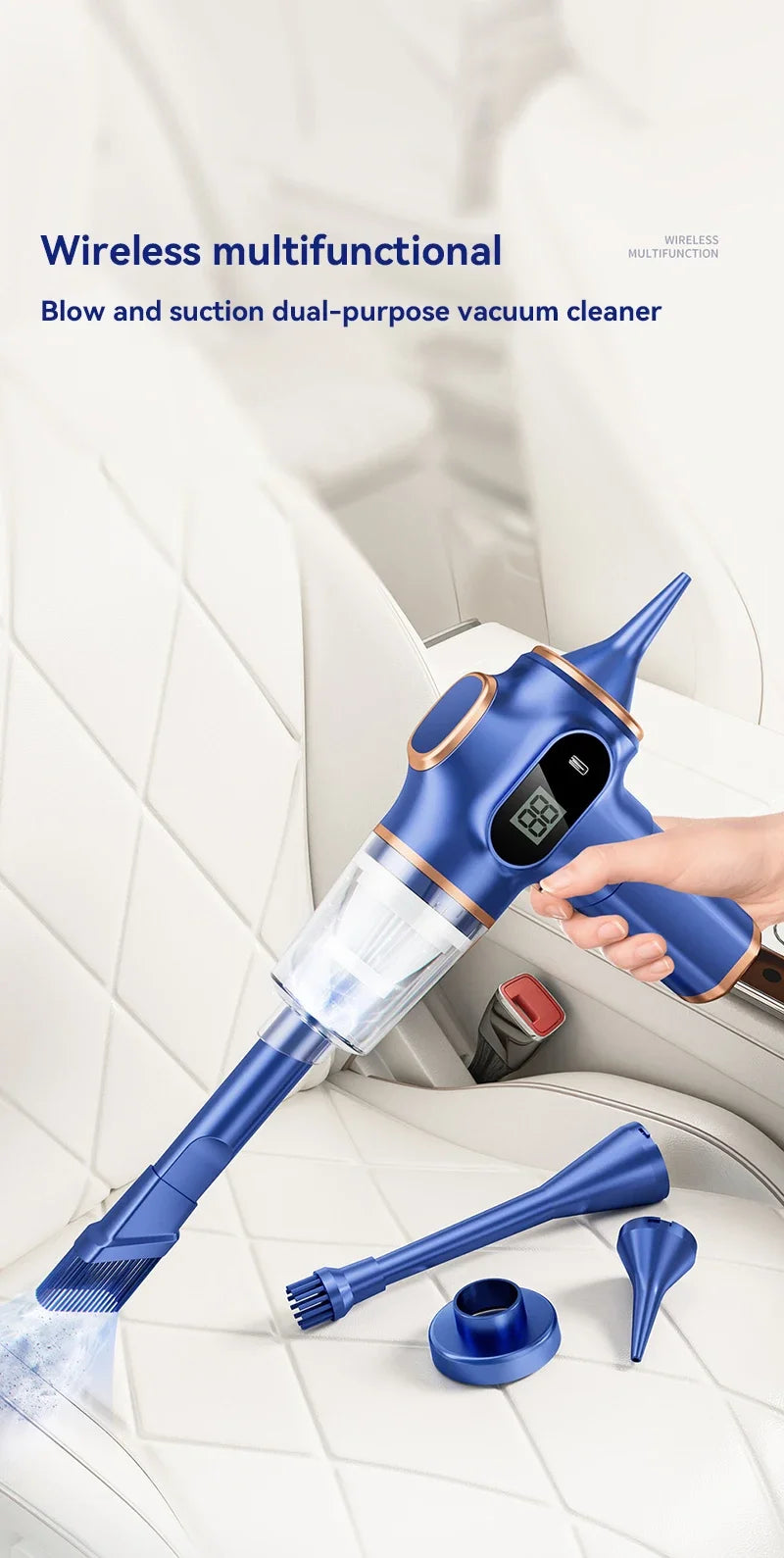 Xiaomi 95000Pa Wireless Handheld Vacuum - 5-in-1 Car & Home Cleaner