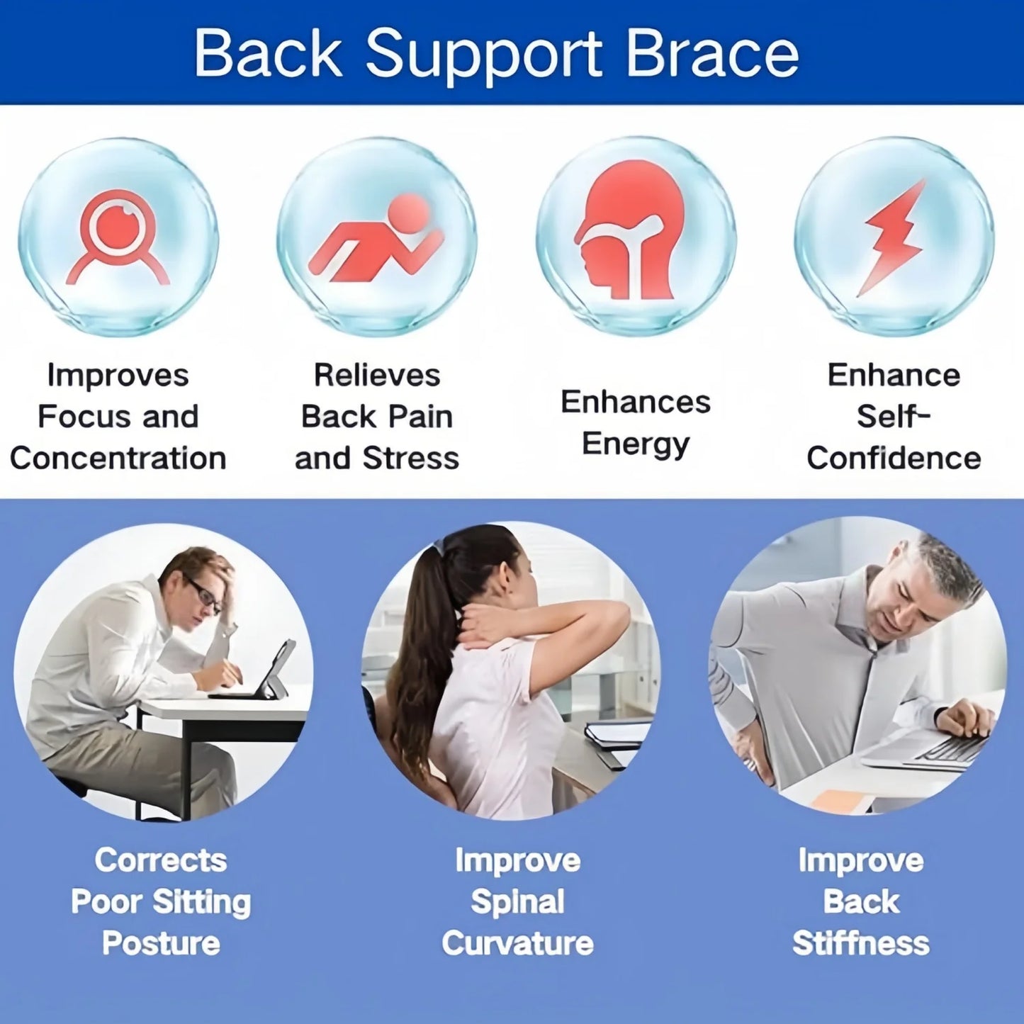 Adjustable Posture Corrector for Man and Women- Relieve Back Pain and Improve Confidence