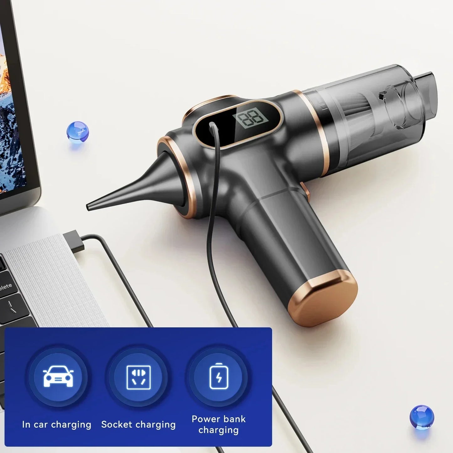 Xiaomi 95000Pa Wireless Handheld Vacuum - 5-in-1 Car & Home Cleaner