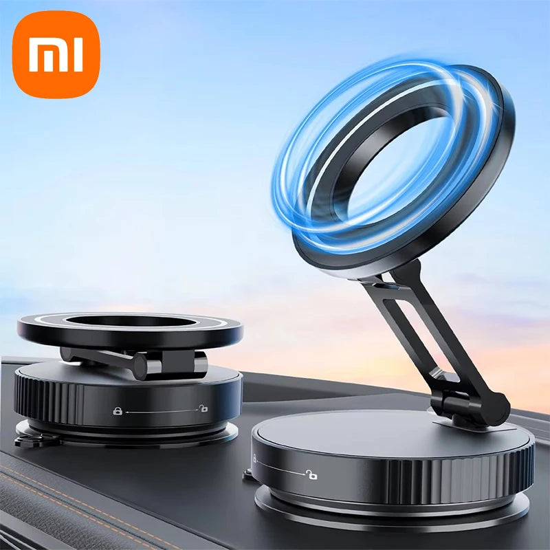 "360° Magnetic Car Phone Mount - Strong Grip, Foldable & Hands-Free"