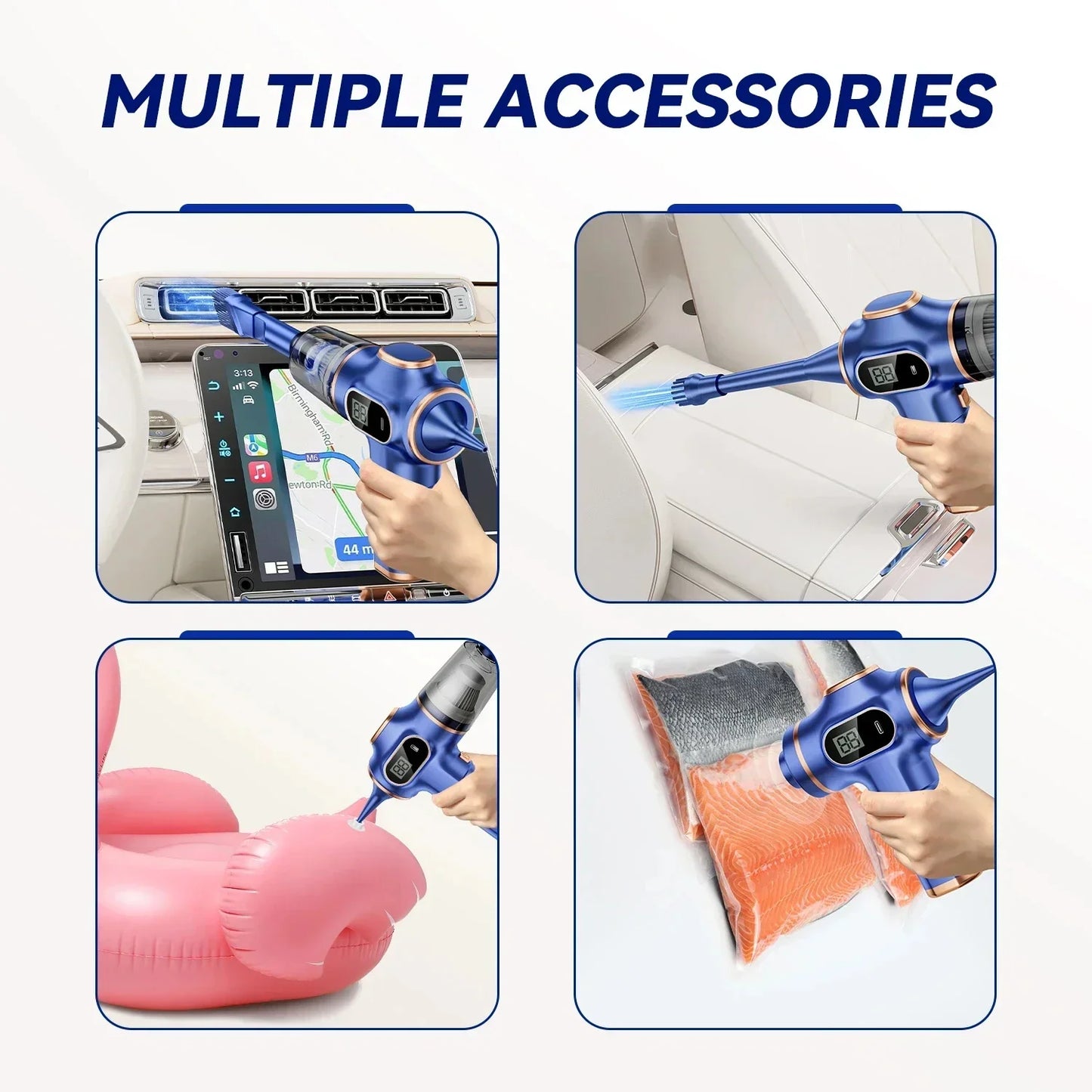 Xiaomi 95000Pa Wireless Handheld Vacuum - 5-in-1 Car & Home Cleaner