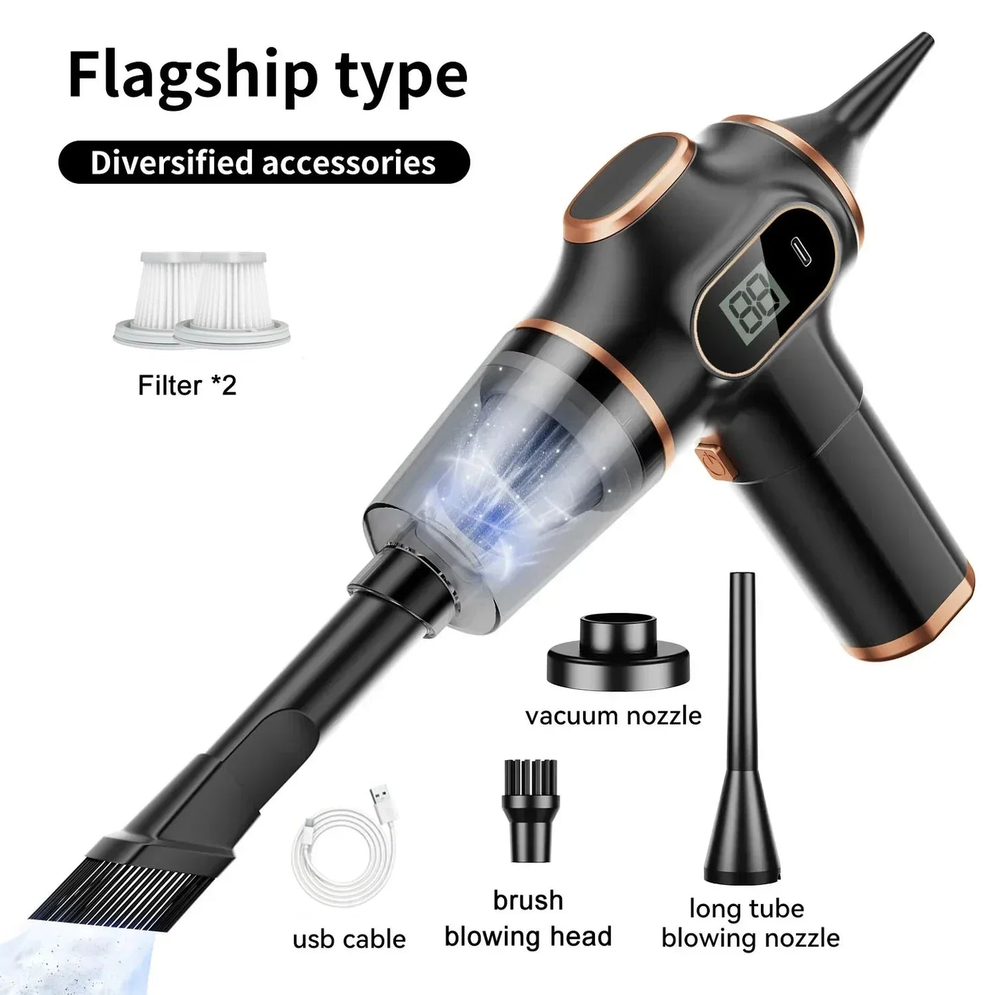Xiaomi 95000Pa Wireless Handheld Vacuum - 5-in-1 Car & Home Cleaner
