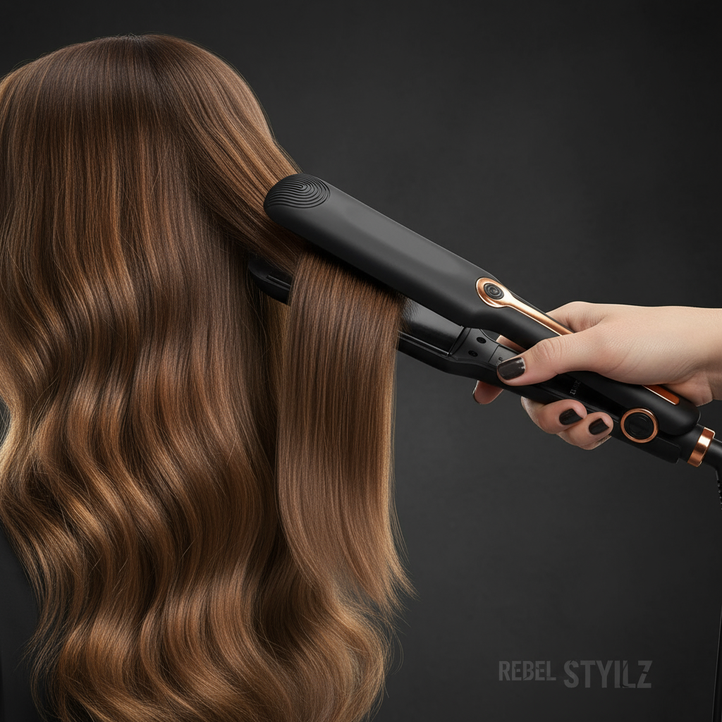 Straightening Hair - In Use