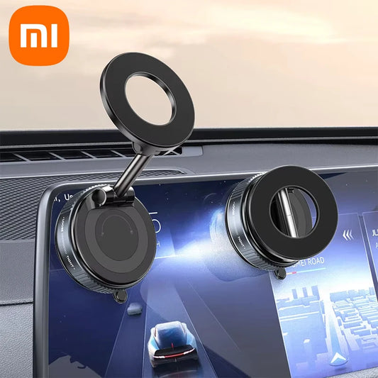 "360° Magnetic Car Phone Mount - Strong Grip, Foldable & Hands-Free"